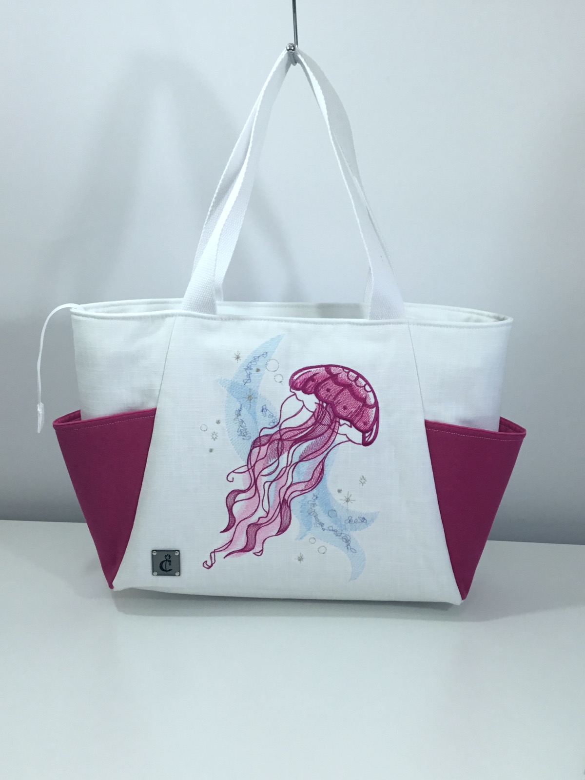 Cosmic Sea - Jelly Fish Plaj Çantası