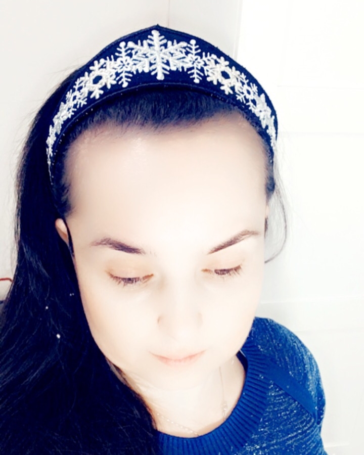 Snowqueen Sim Nakışlı Taç