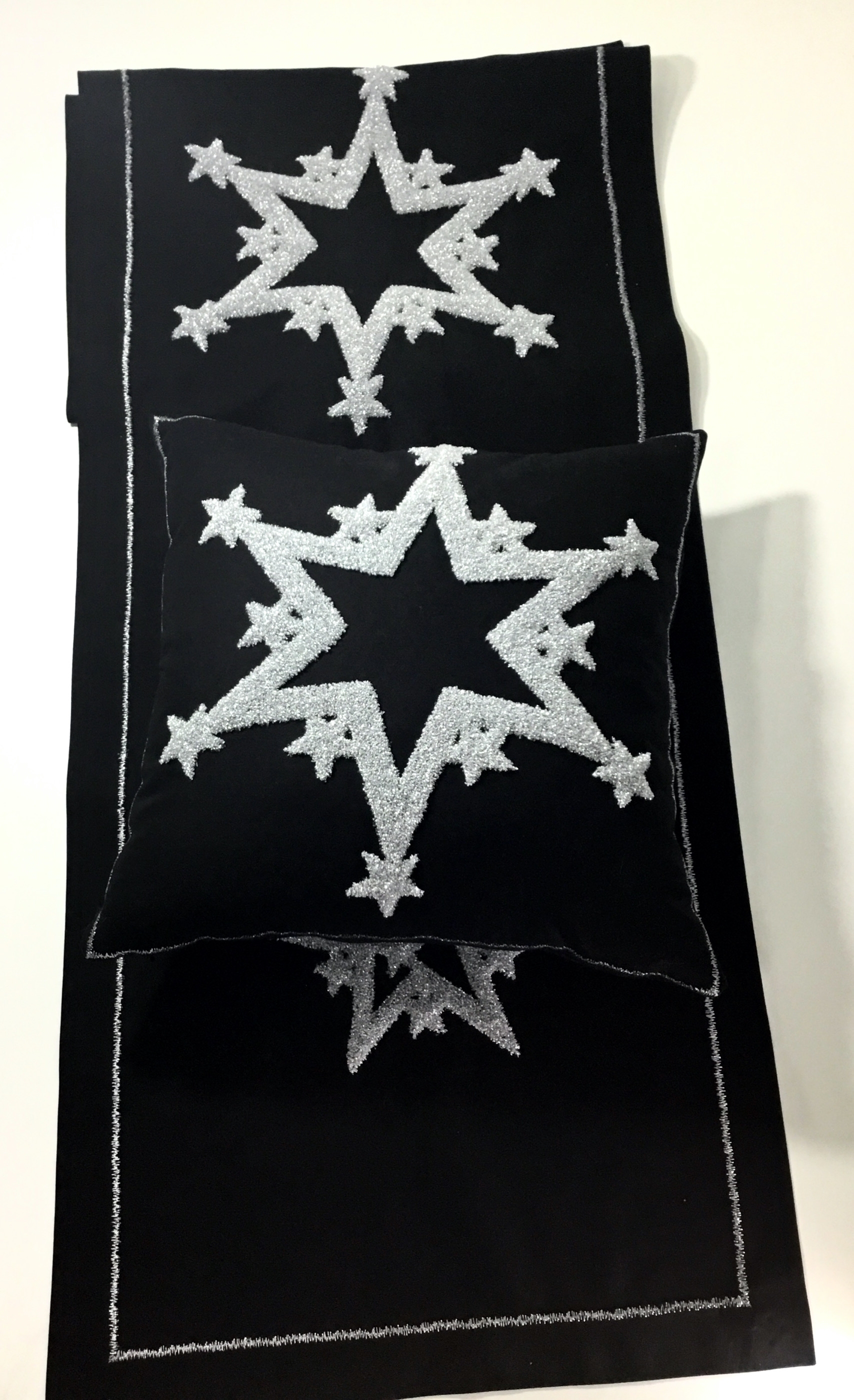 Starry Punch Runner Ve Kırlent Set