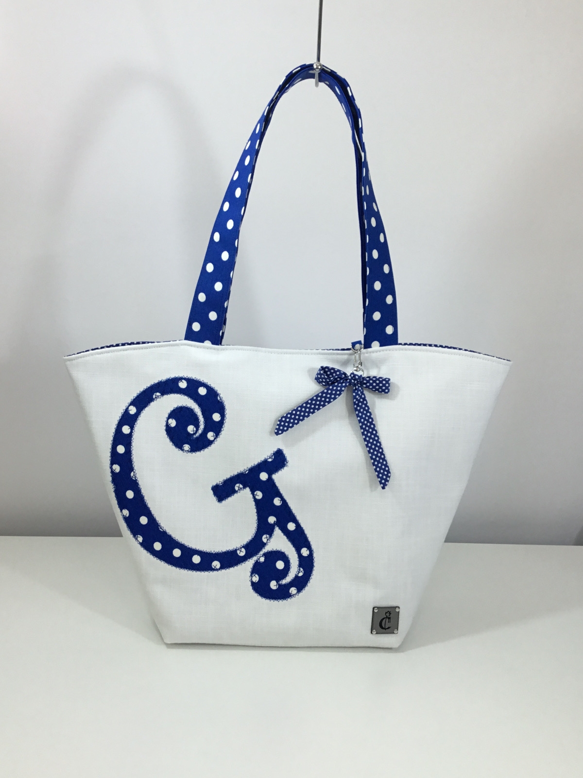 Curvy and Dotty - Saks Mavi - Plaj Çantası