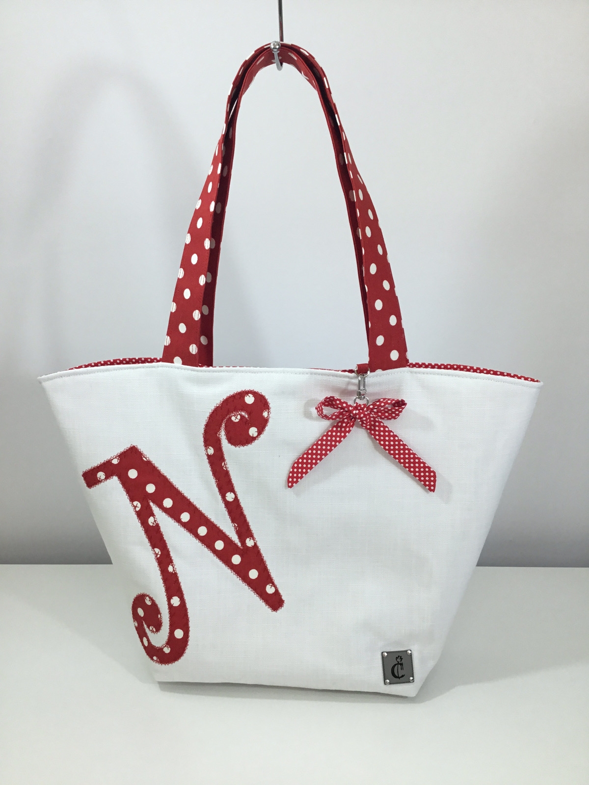 Curvy and Dotty - Kırmızı - Plaj Çantası