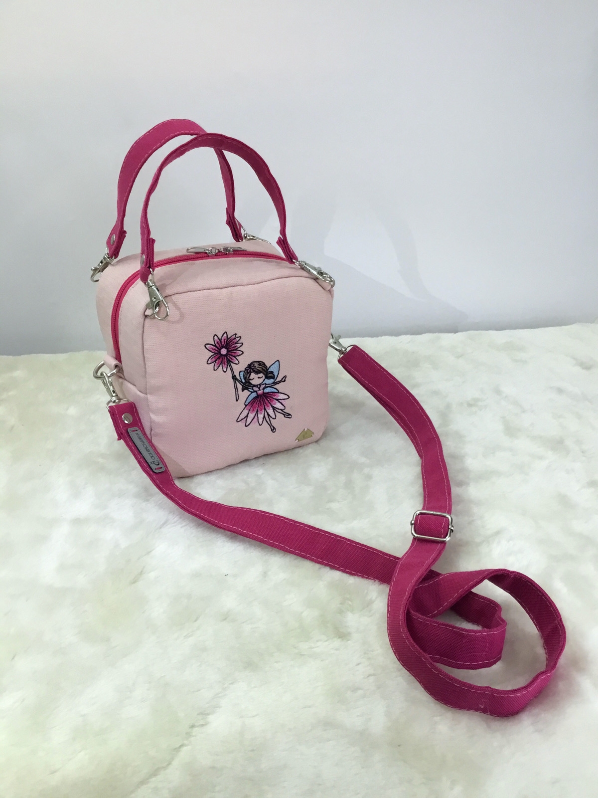 Aster Fairy Peri Kızı Nakışlı Omuz Çantası