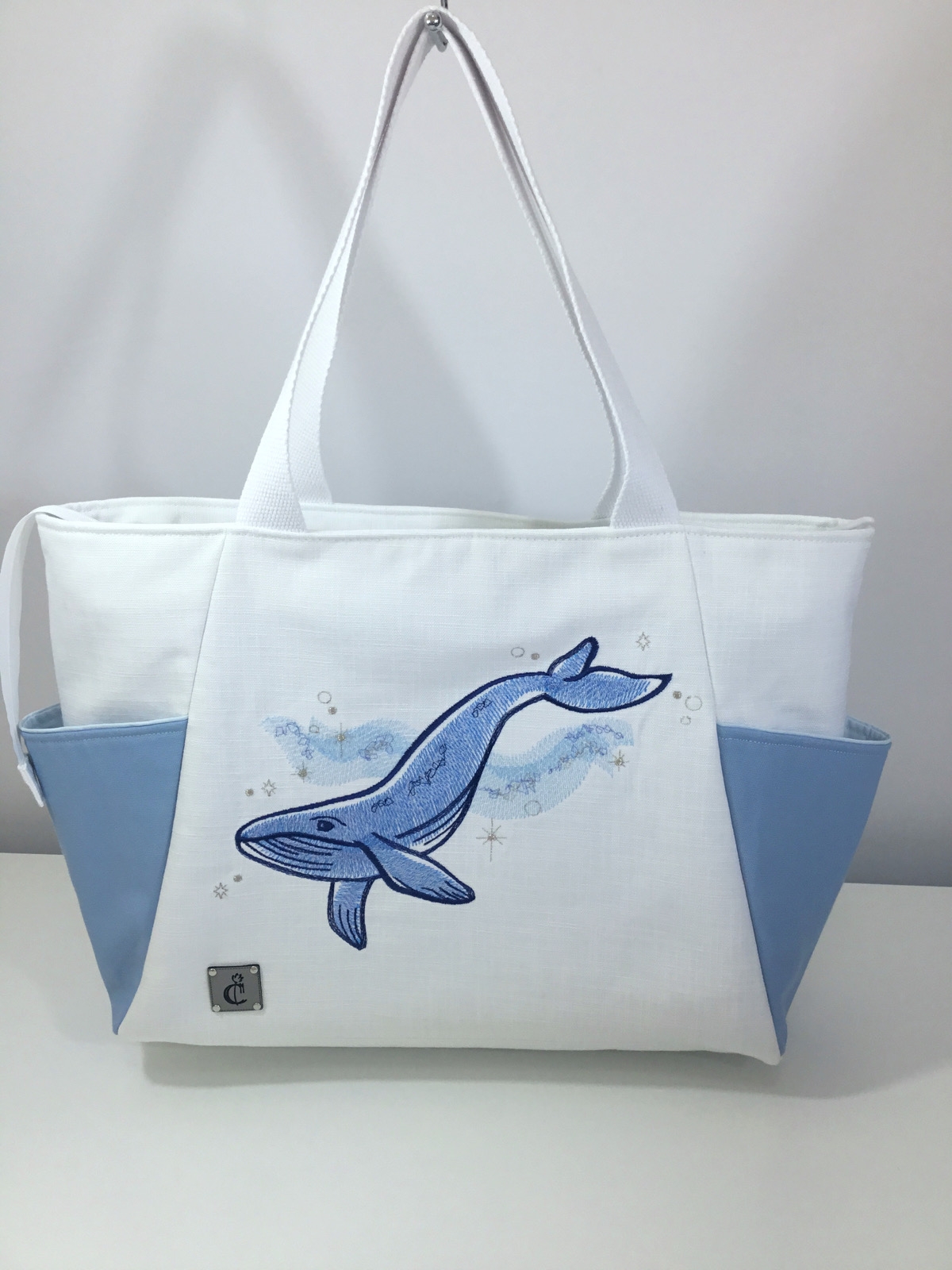 Cosmic Sea - Whale Plaj Çantası