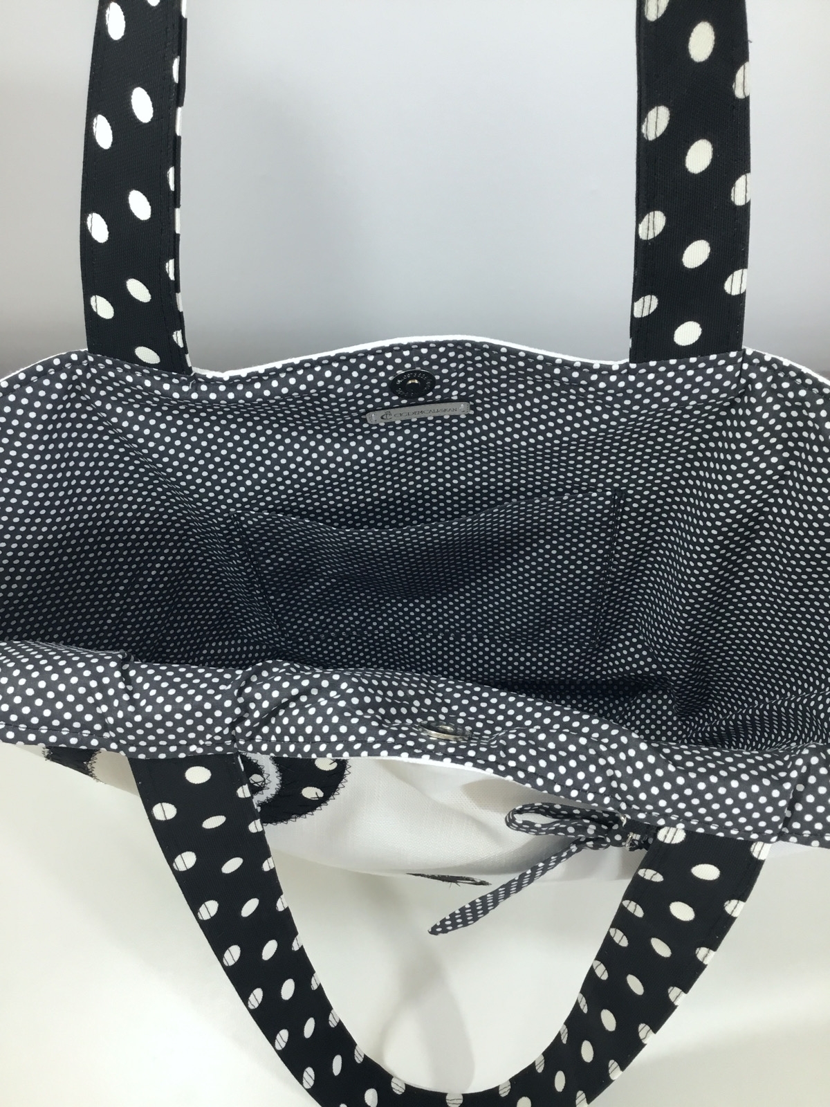Curvy and Dotty - Siyah - Plaj Çantası 