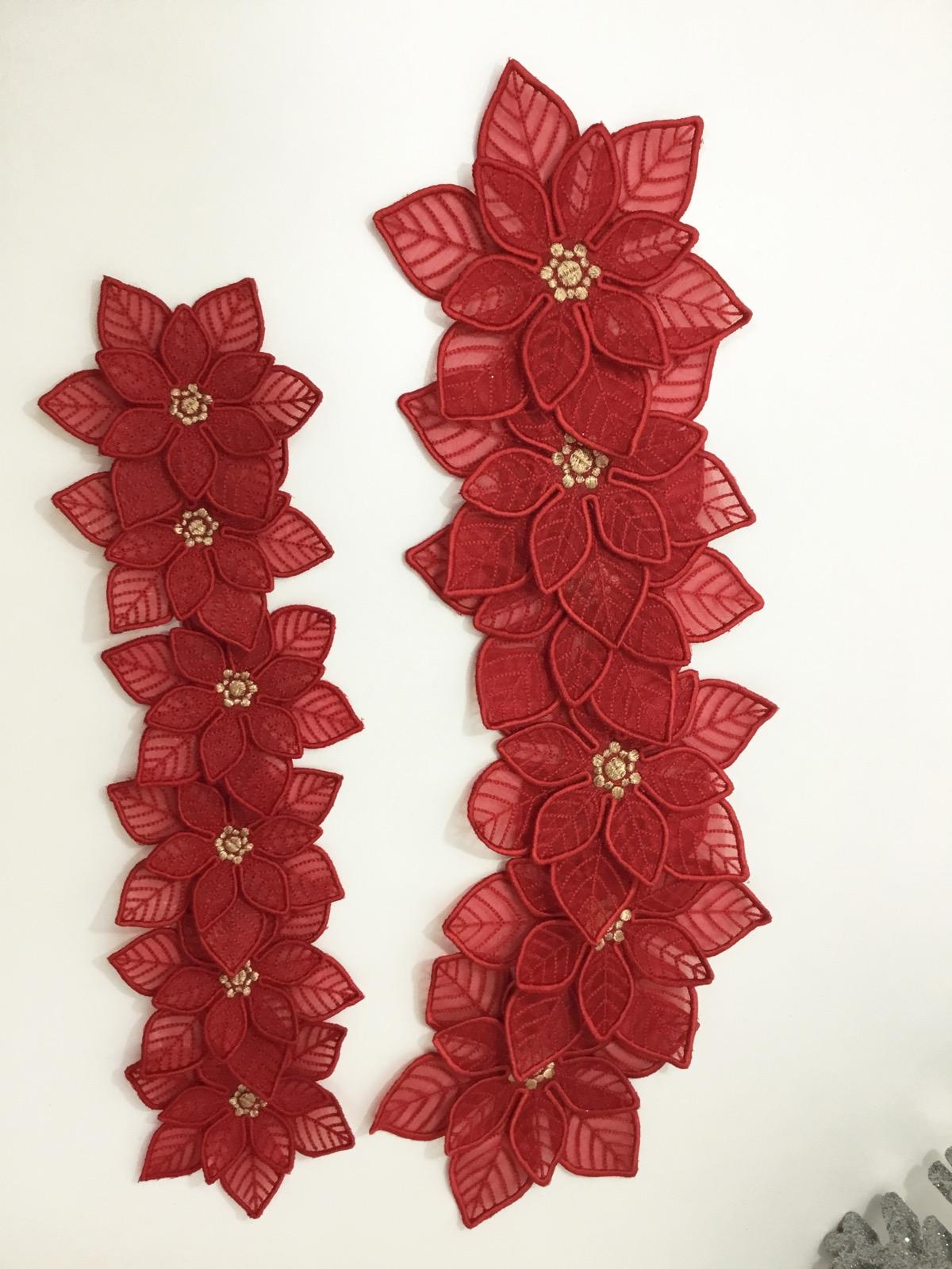 Poinsettia Bardak Altlığı 6+6