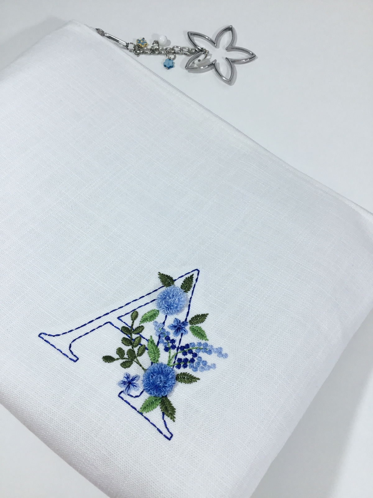Majestic Blooms - Monogram Harfli Portföy Çanta
