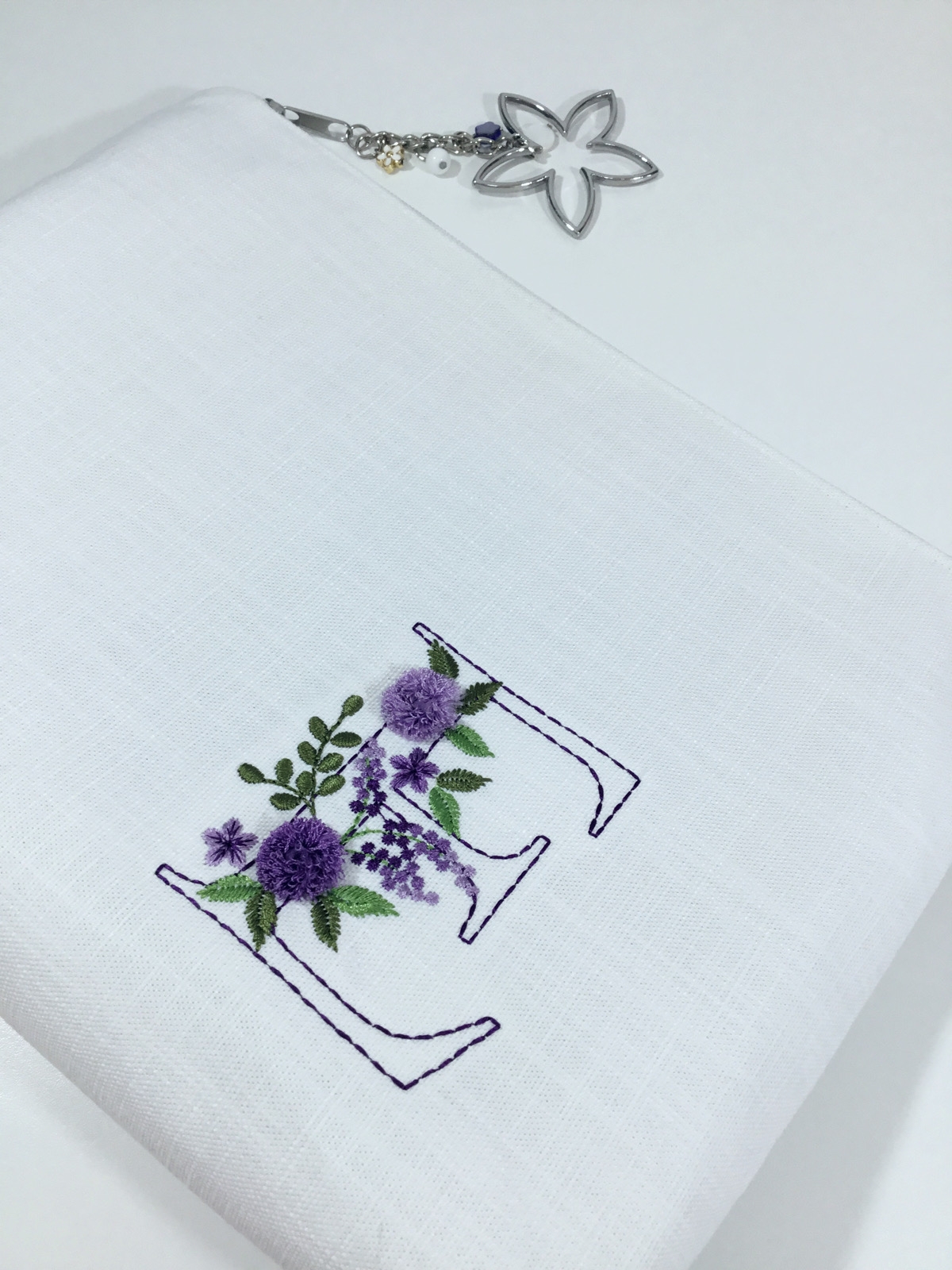 Majestic Blooms - Monogram Harfli Portföy Çanta