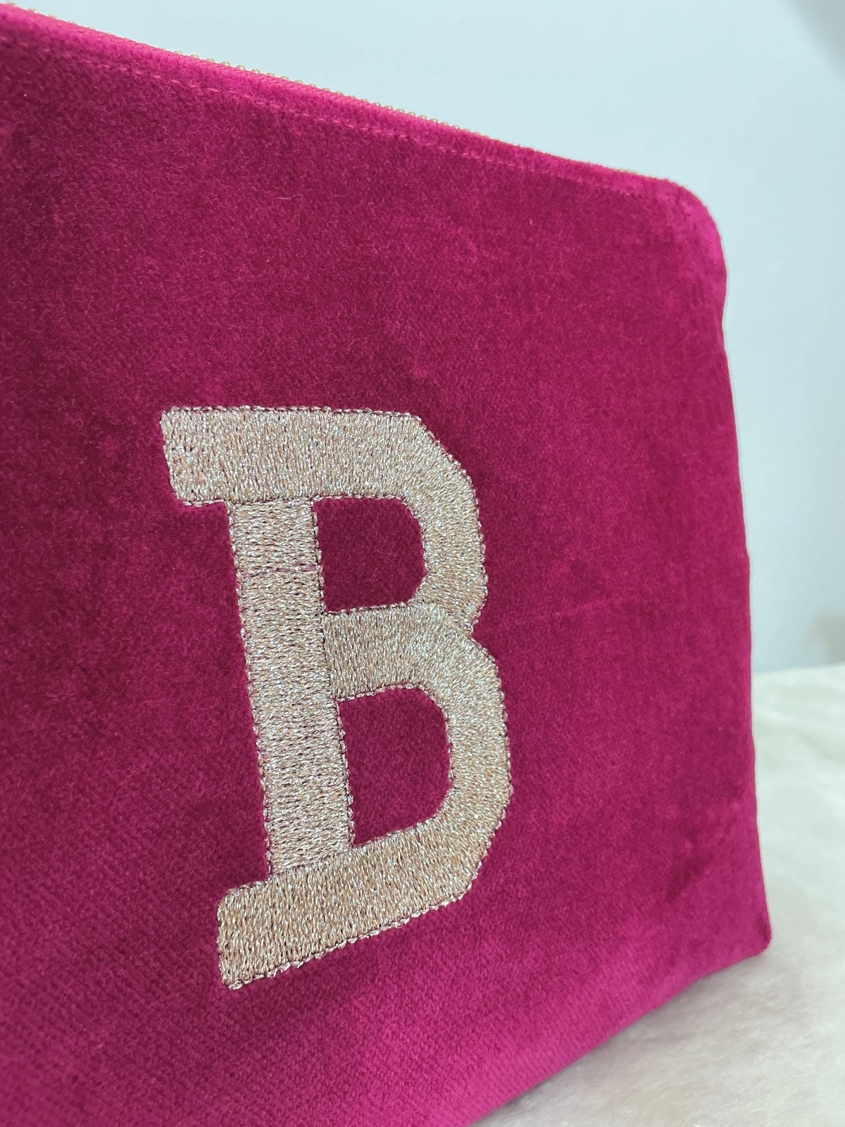 Velvet Dream Monogram | Kişiye Özel Kadife Clutch Çanta Midi