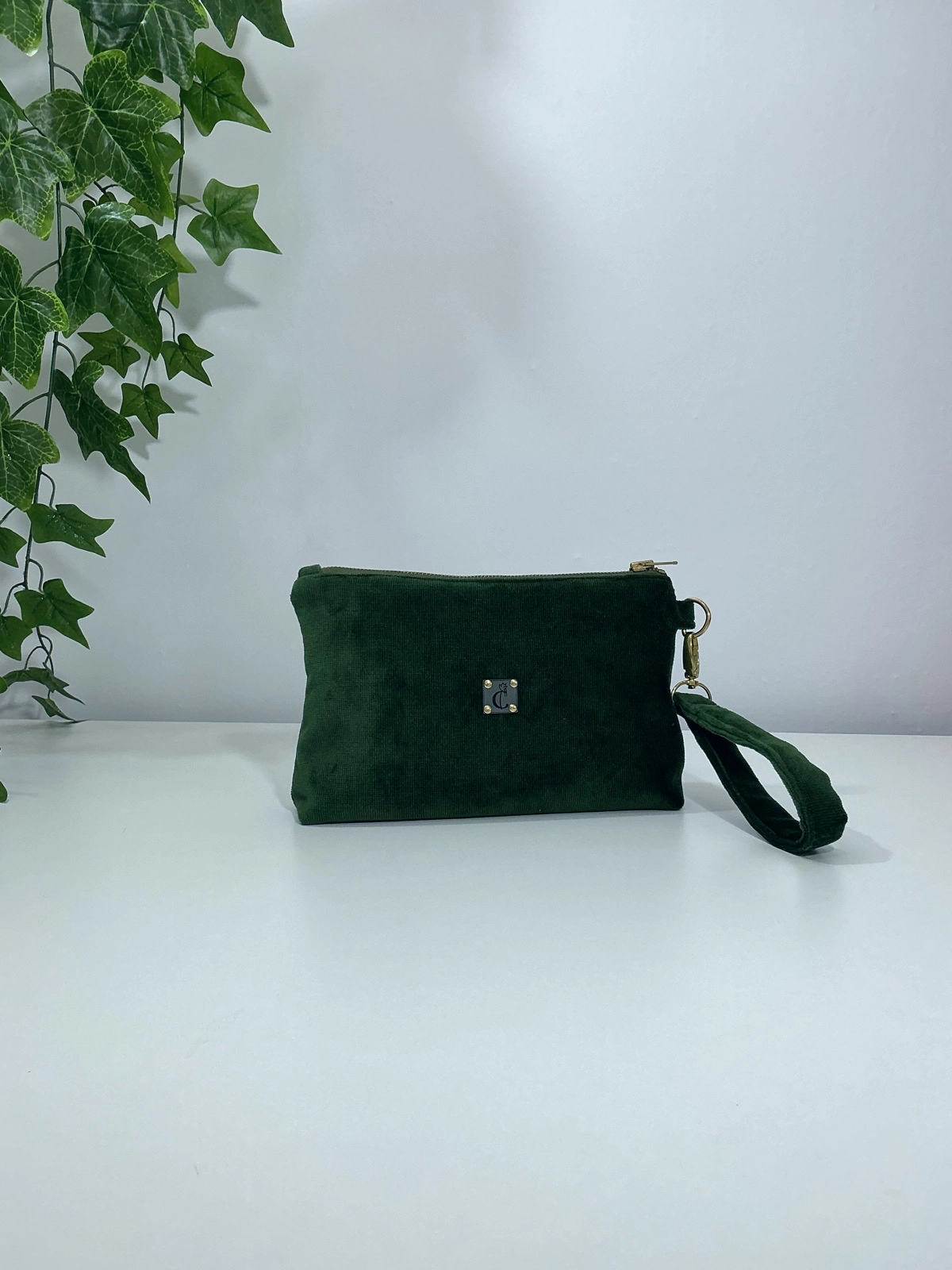 Velvet Dream Monogram | Kişiye Özel Kadife Clutch Çanta Mini