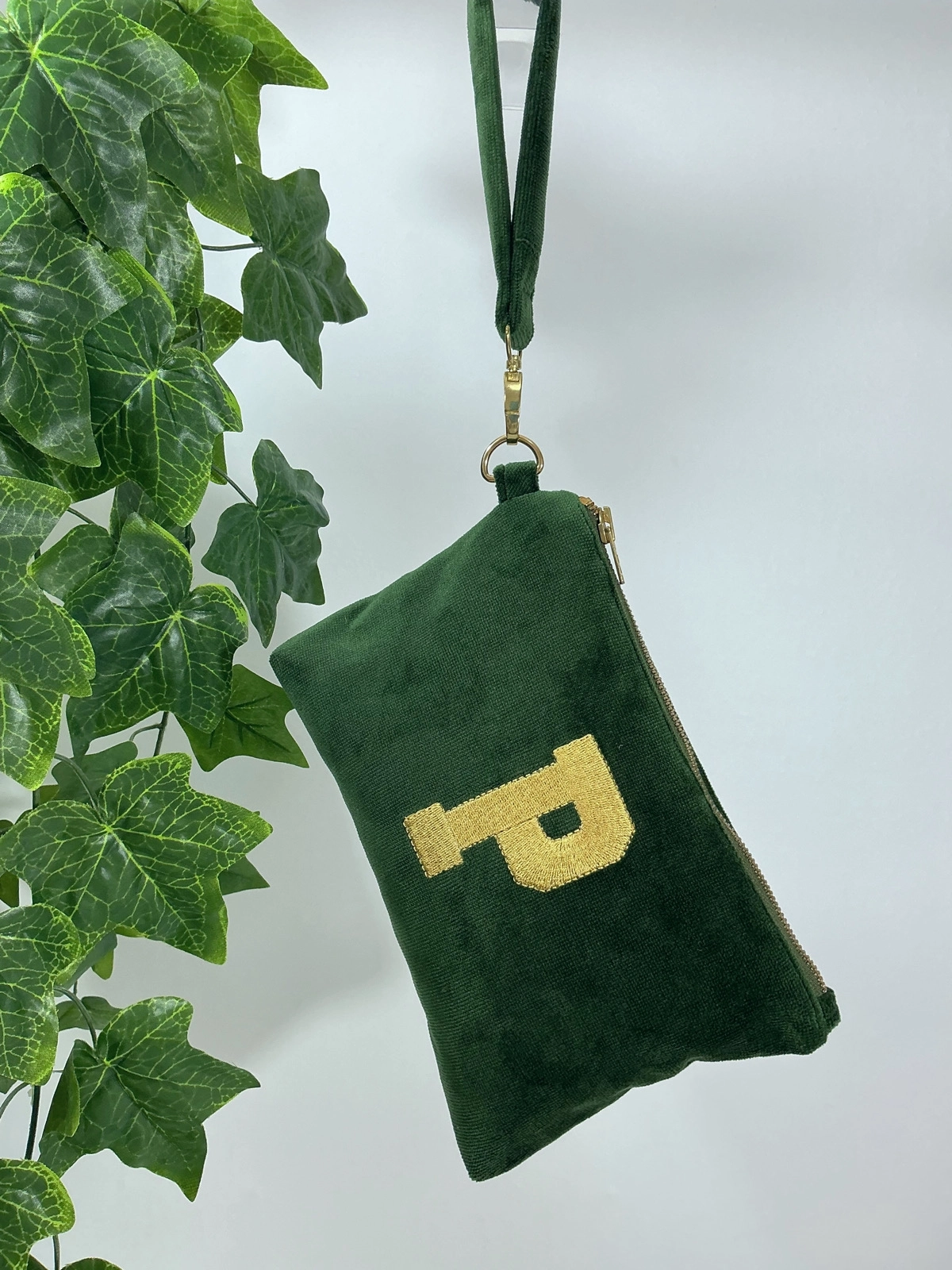 Velvet Dream Monogram | Kişiye Özel Kadife Clutch Çanta Mini