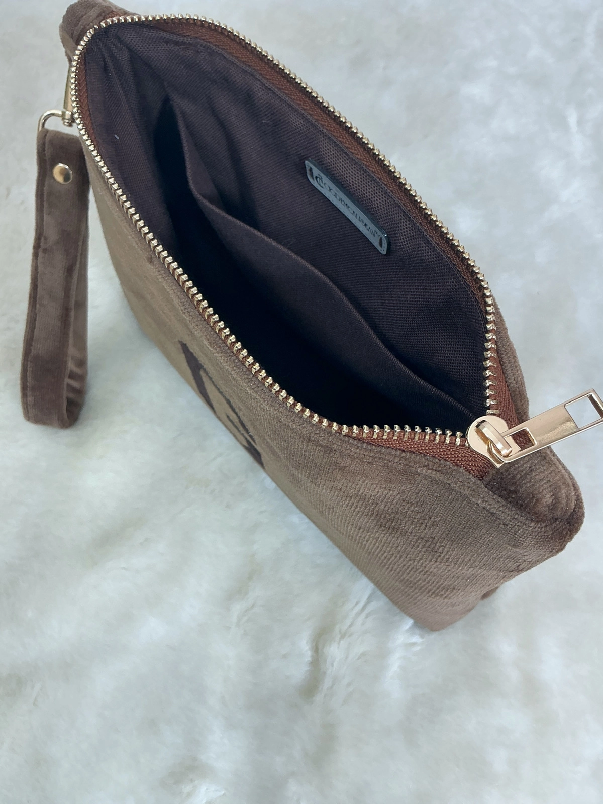 Velvet Dream Velvet Dream Monogram | Kişiye Özel Kadife Clutch Çanta Maxi 