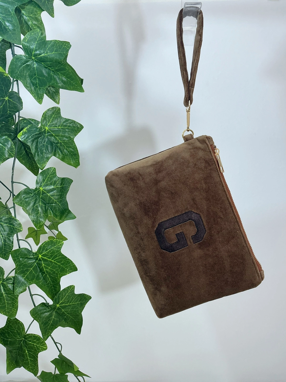 Velvet Dream Velvet Dream Monogram | Kişiye Özel Kadife Clutch Çanta Maxi 