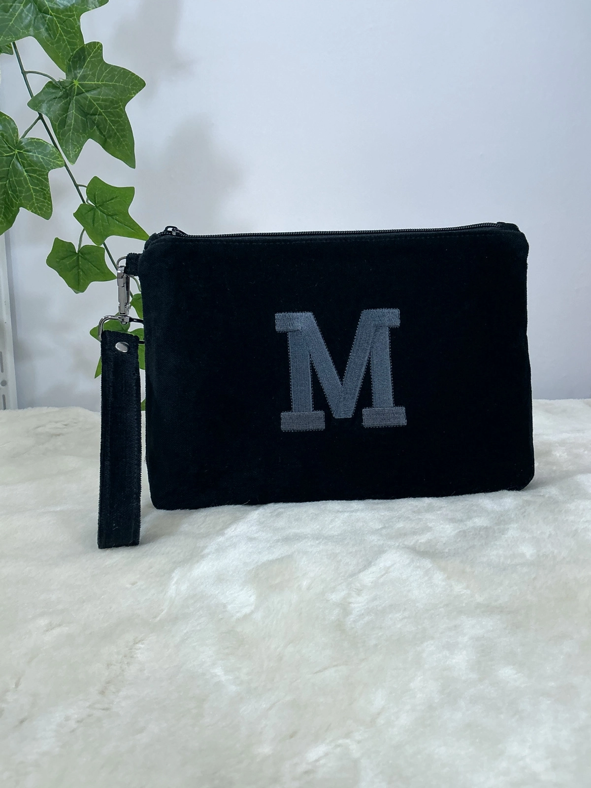 Velvet Dream Velvet Dream Monogram | Kişiye Özel Kadife Clutch Çanta Maxi 