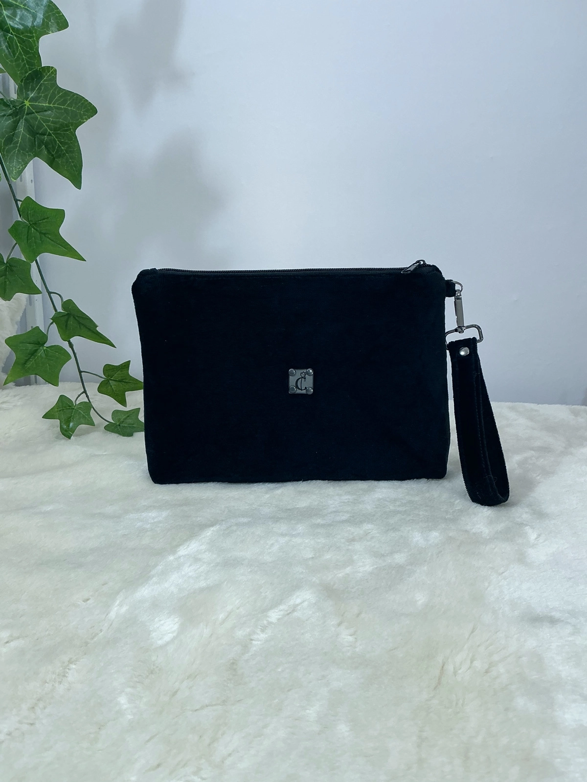 Velvet Dream Velvet Dream Monogram | Kişiye Özel Kadife Clutch Çanta Maxi 