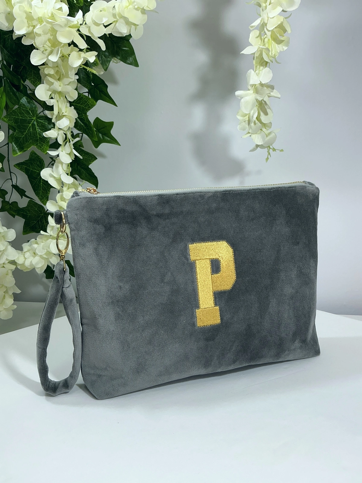 Velvet Dream Velvet Dream Monogram | Kişiye Özel Kadife Clutch Çanta Maxi 
