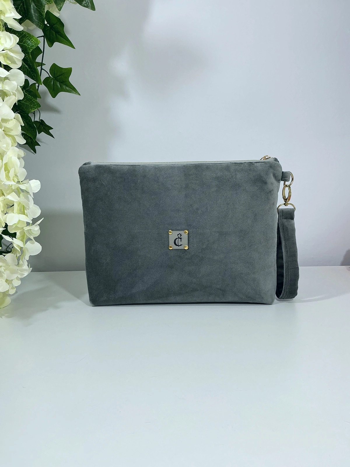 Velvet Dream Velvet Dream Monogram | Kişiye Özel Kadife Clutch Çanta Maxi 