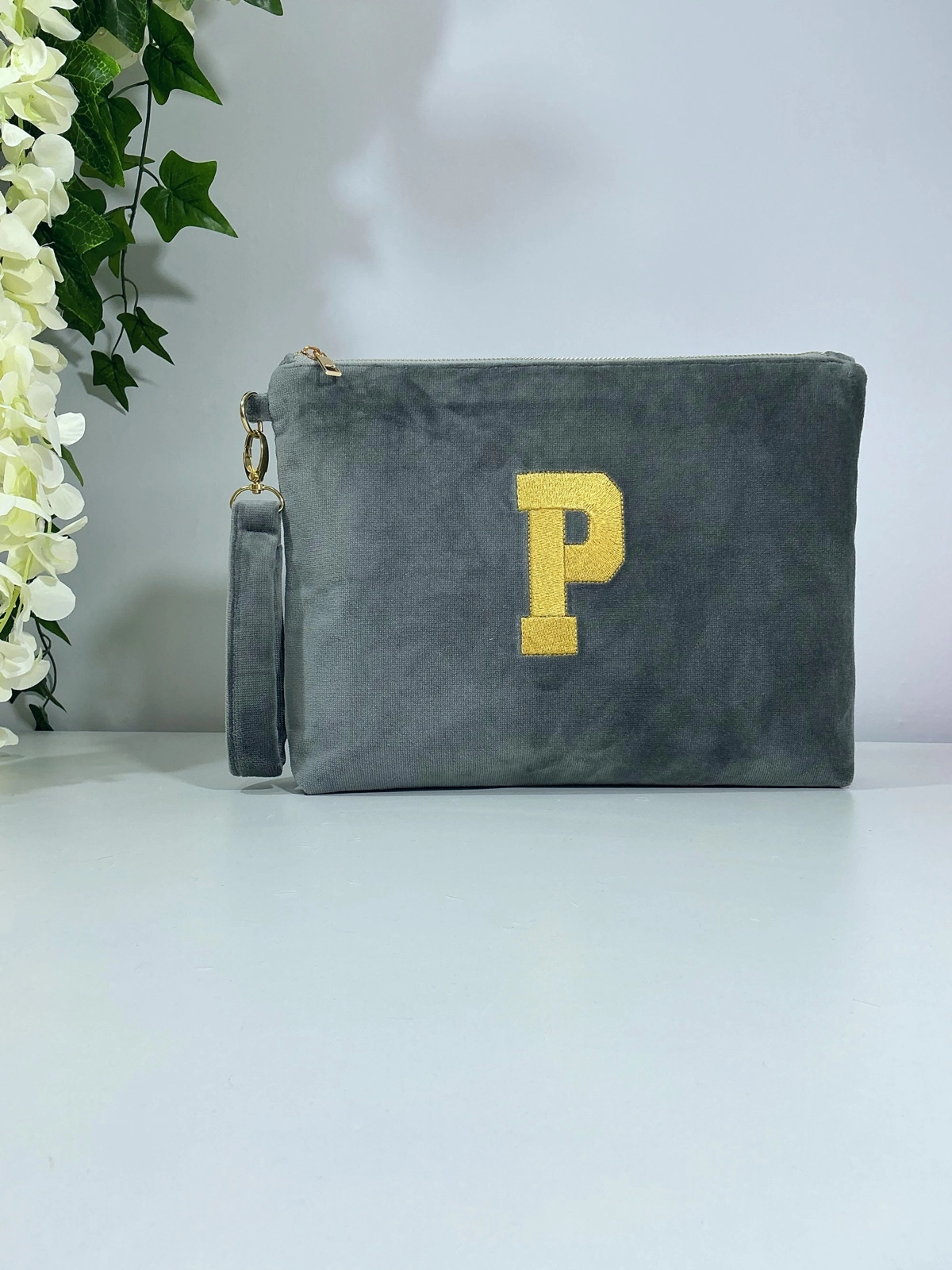 Velvet Dream Velvet Dream Monogram | Kişiye Özel Kadife Clutch Çanta Maxi 
