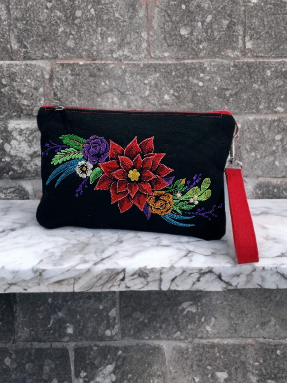Midnight Blooms Clutch