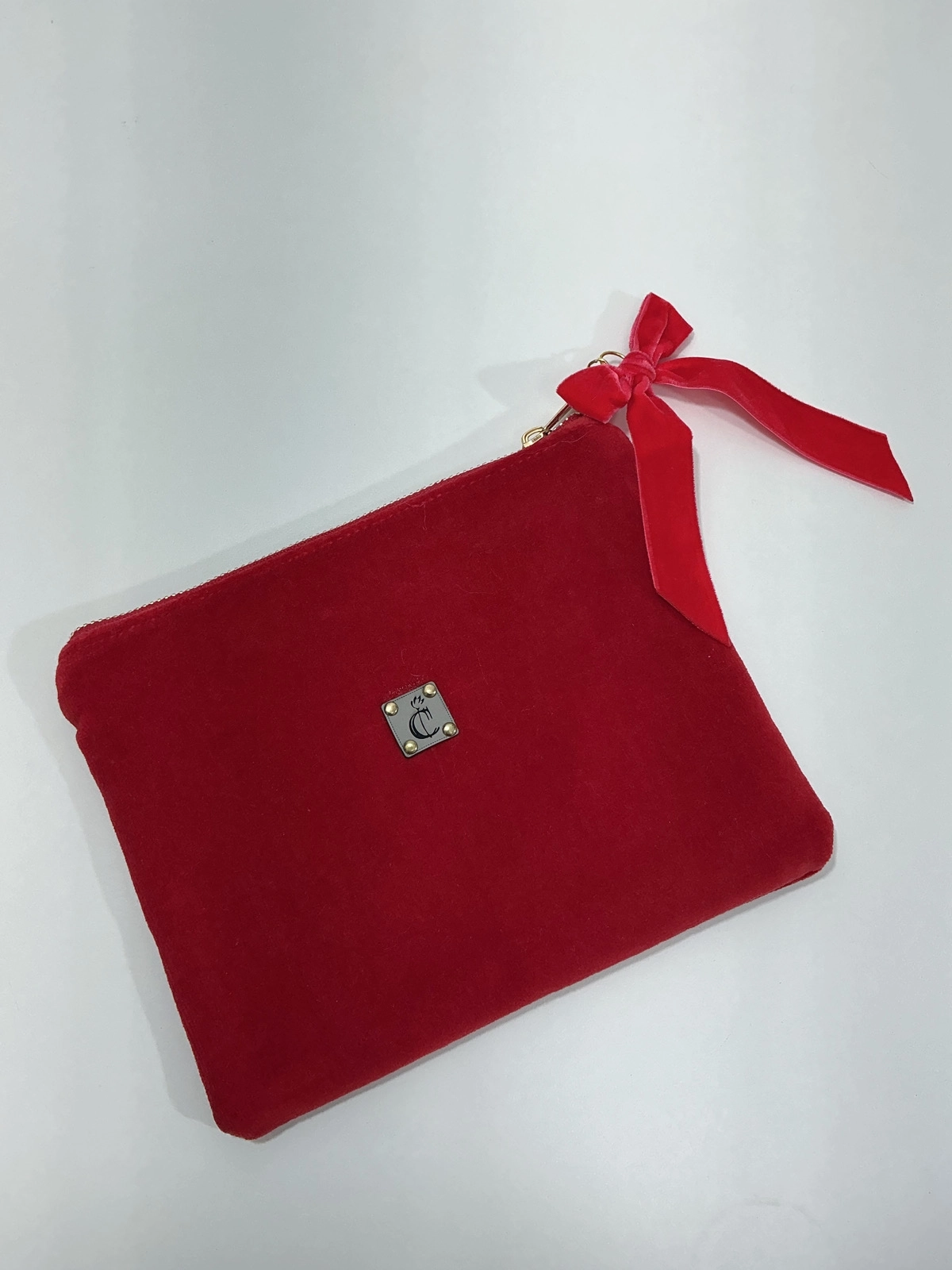 Aşka Uçan Kuşlar Kadife Clutch - Makyaj Çantası