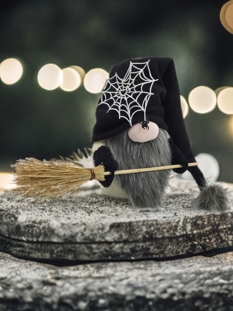 Lovely Spider Gnome Halloween Cücesi