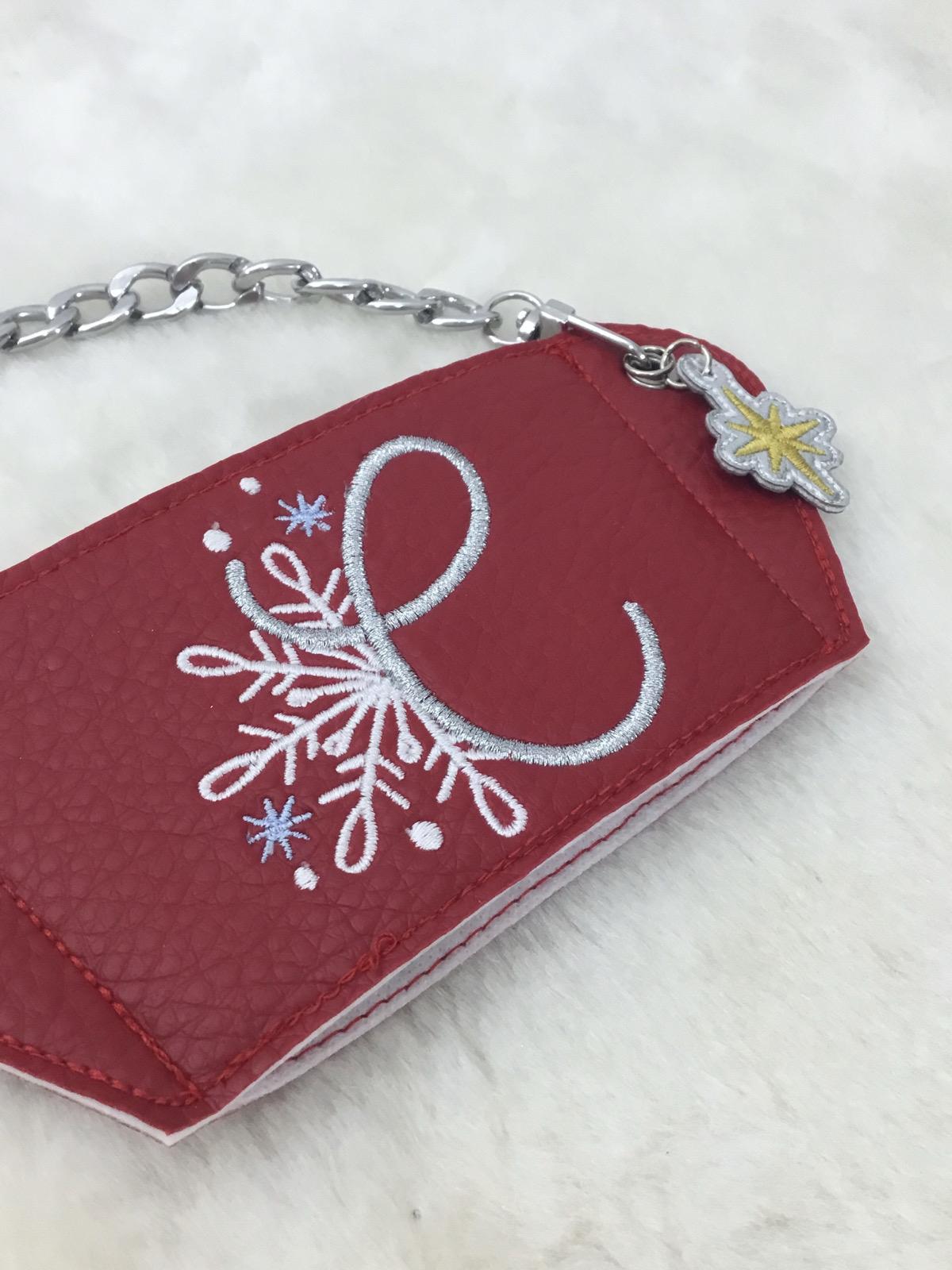 Snowy Monogram Coffee Sleeve Nakışlı Bardak Taşıyıcı Çanta