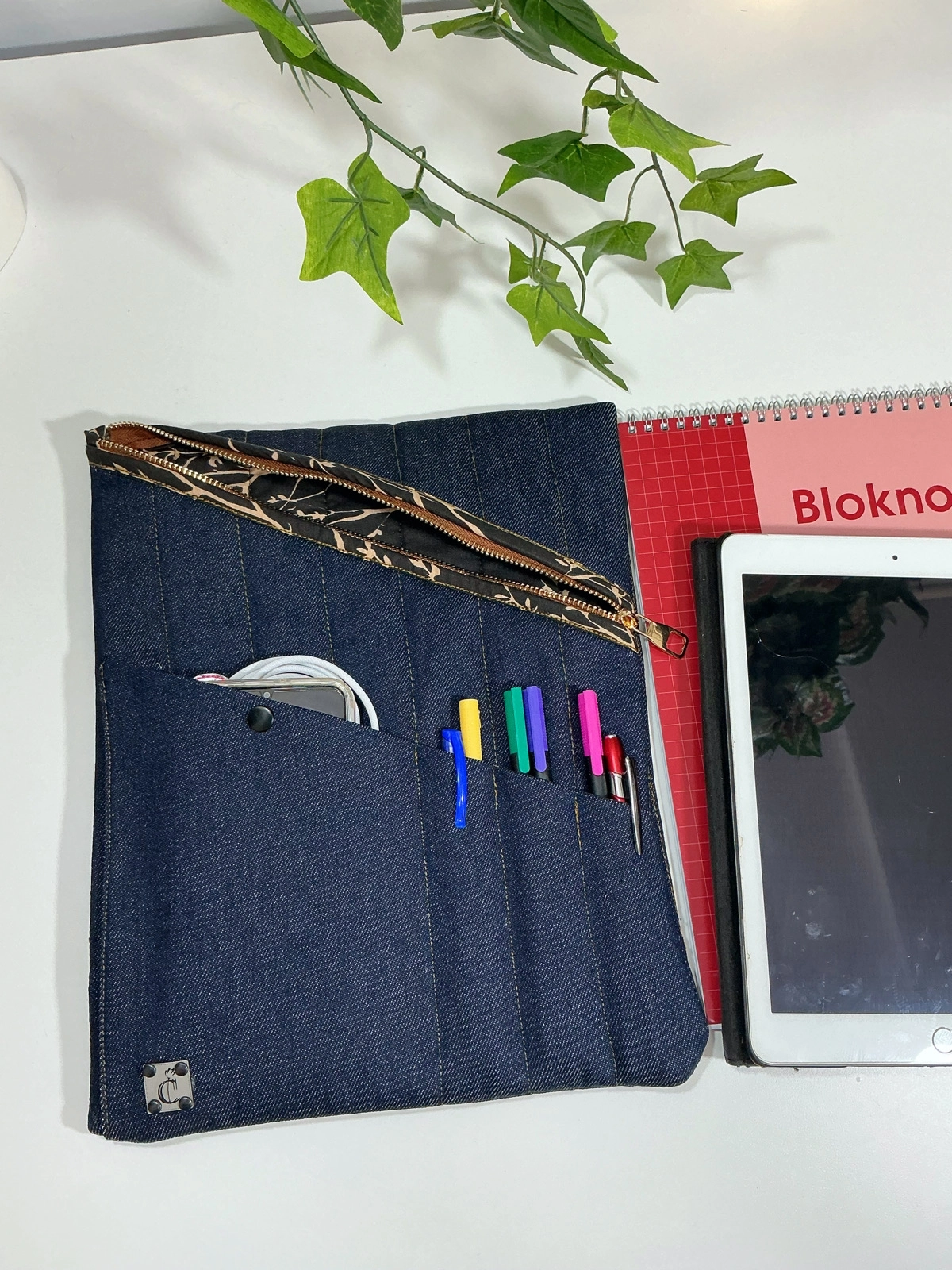 Mia All in One Denim BookSleeve - Tablet / Kitap Kılıfı