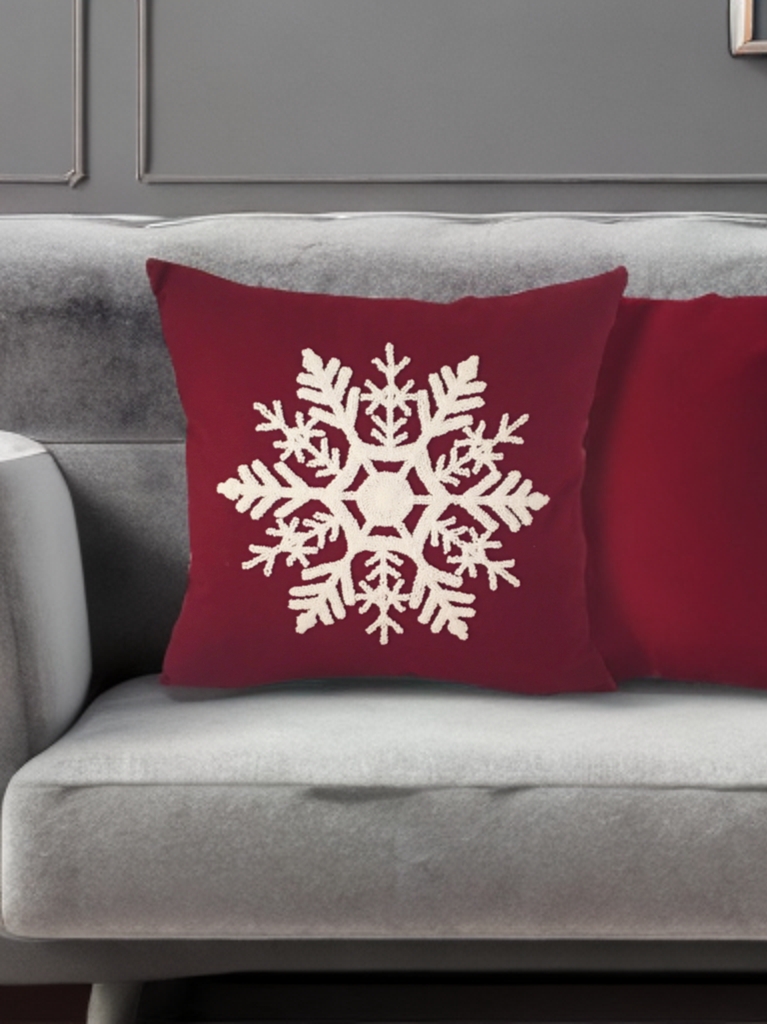 Snowflake Punch Kırlent Kılıfı