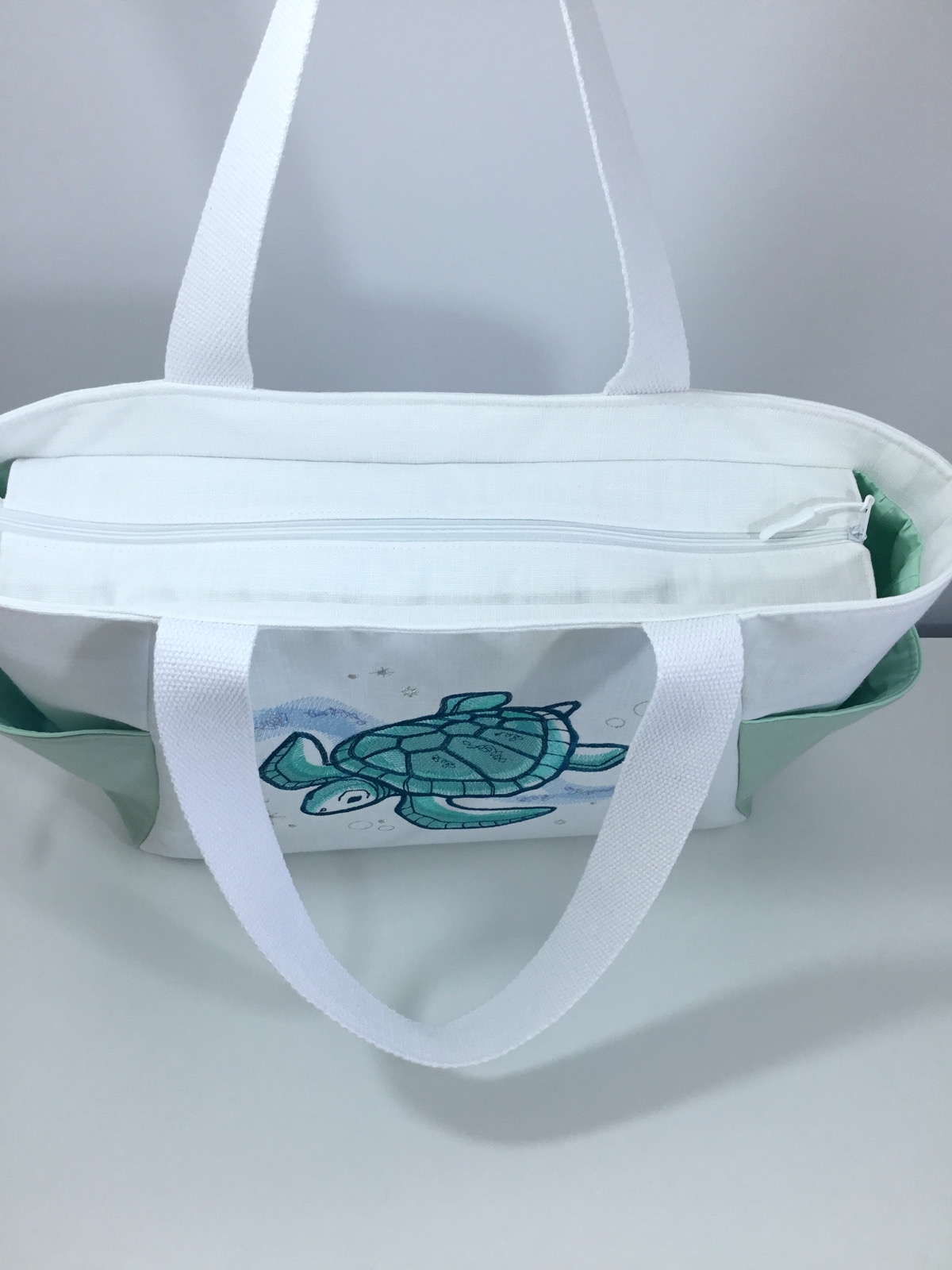 Cosmic Sea - Turtle Plaj Çantası