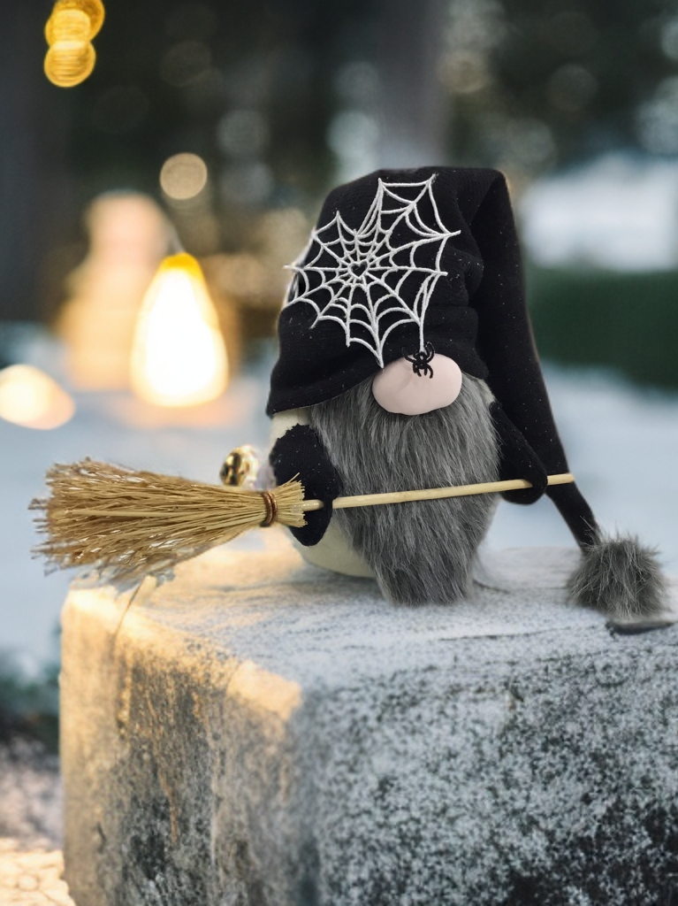 Lovely Spider Gnome Halloween Cücesi