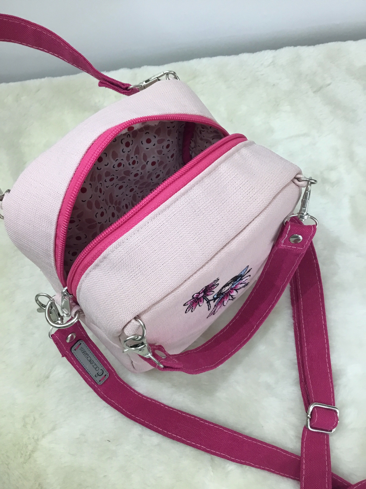 Aster Fairy Peri Kızı Nakışlı Omuz Çantası