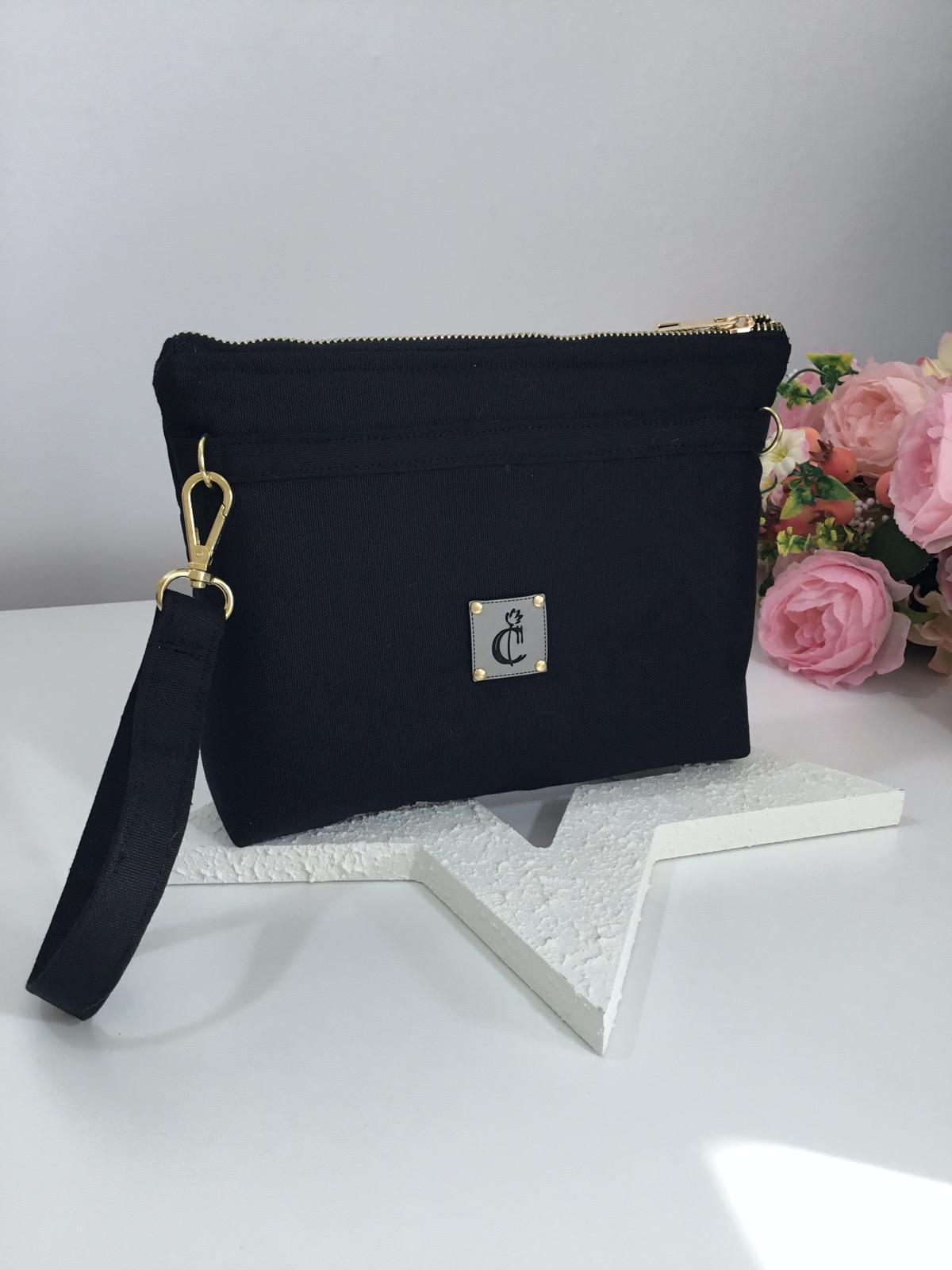 Stardust Yıldızlı Harf Nakışlı Clutch Çanta