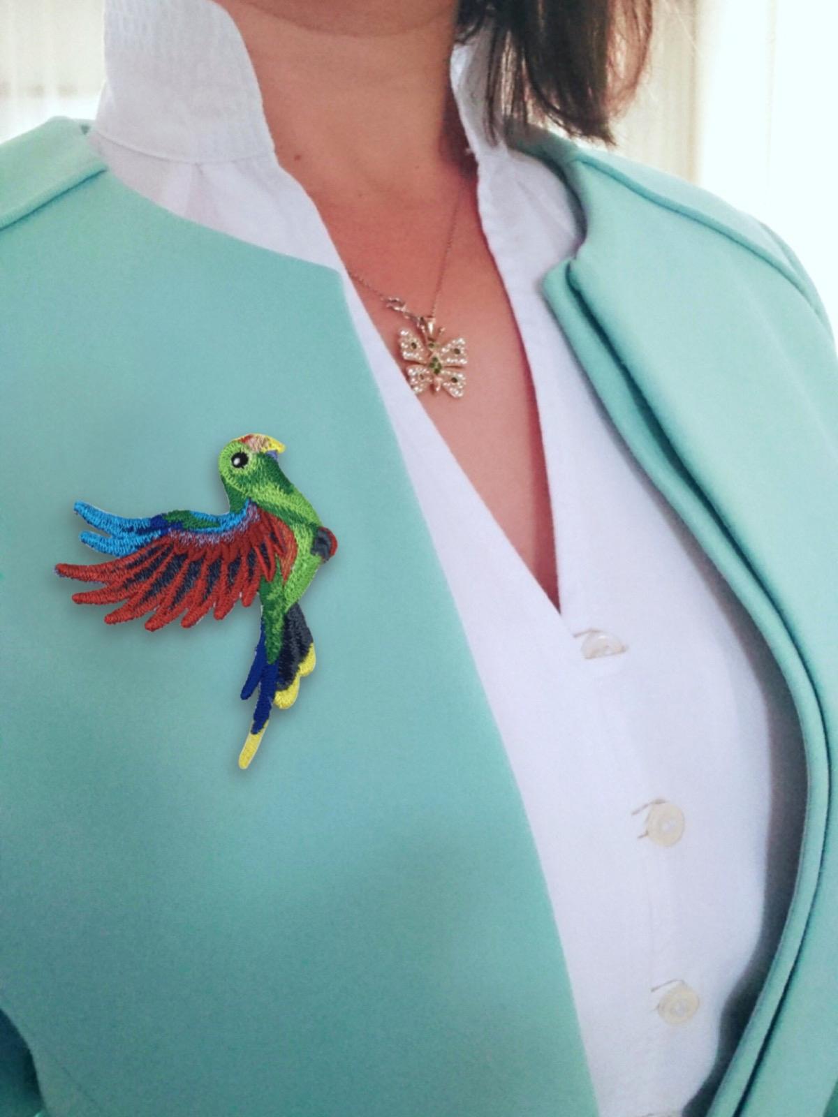 Tropical Birds Papağan Broş / Charm