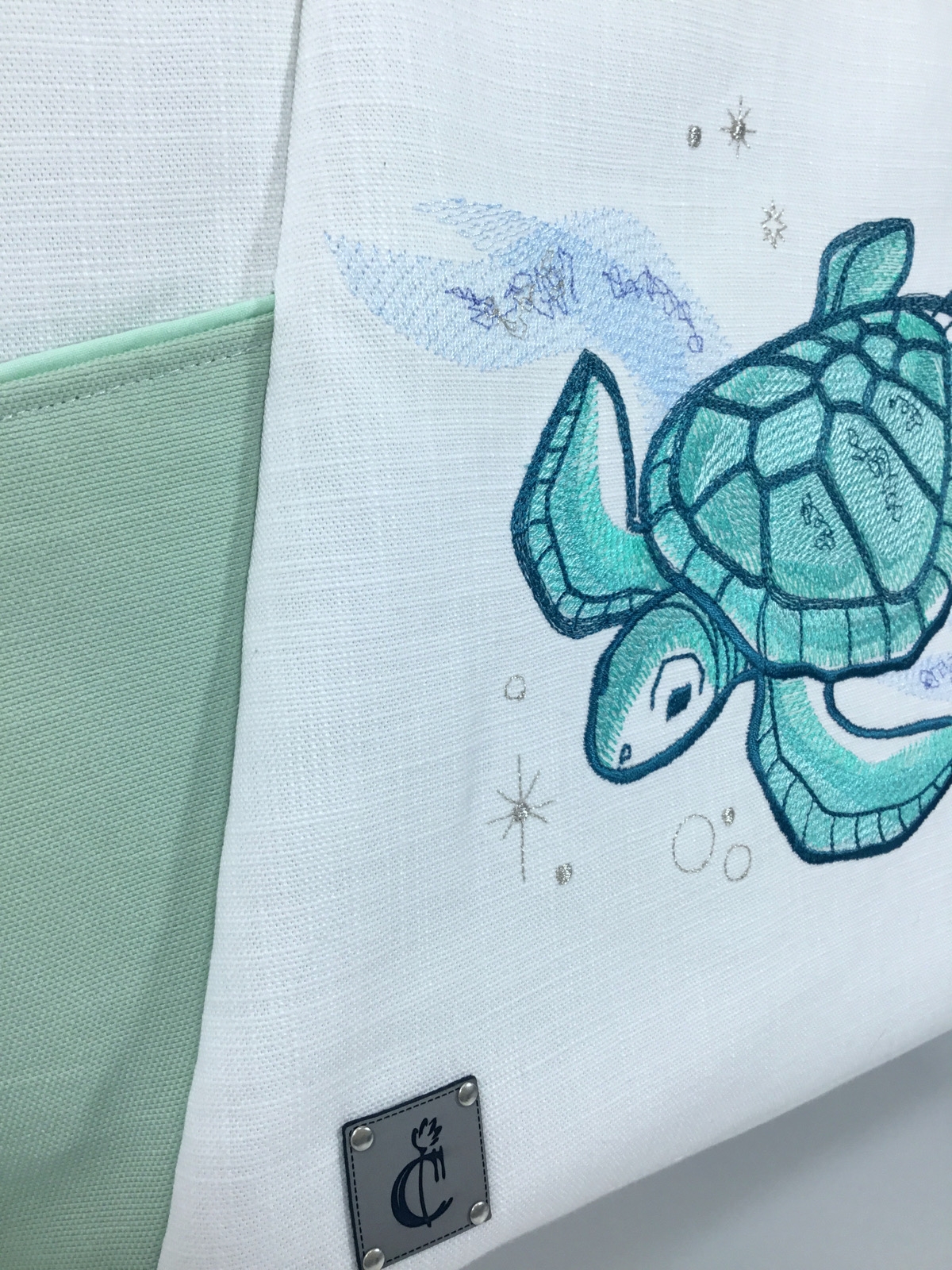 Cosmic Sea - Turtle Plaj Çantası