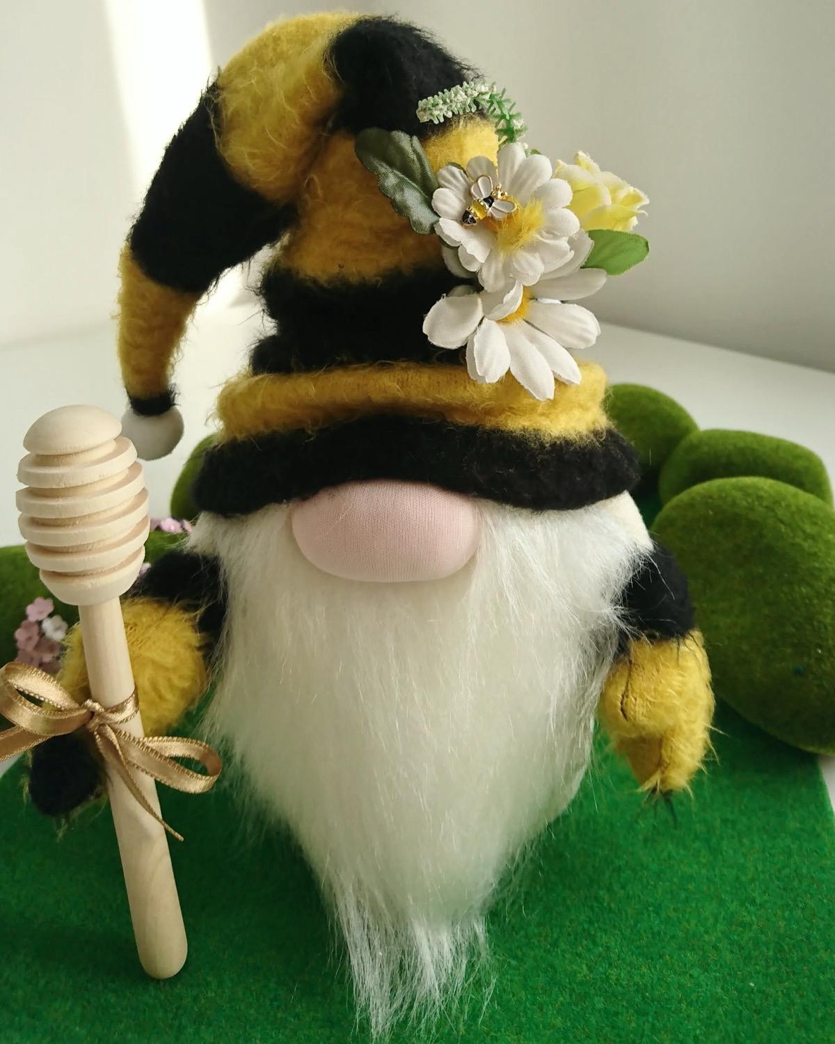 Bee Honey Gnome Bereket Ve Şans Cücesi