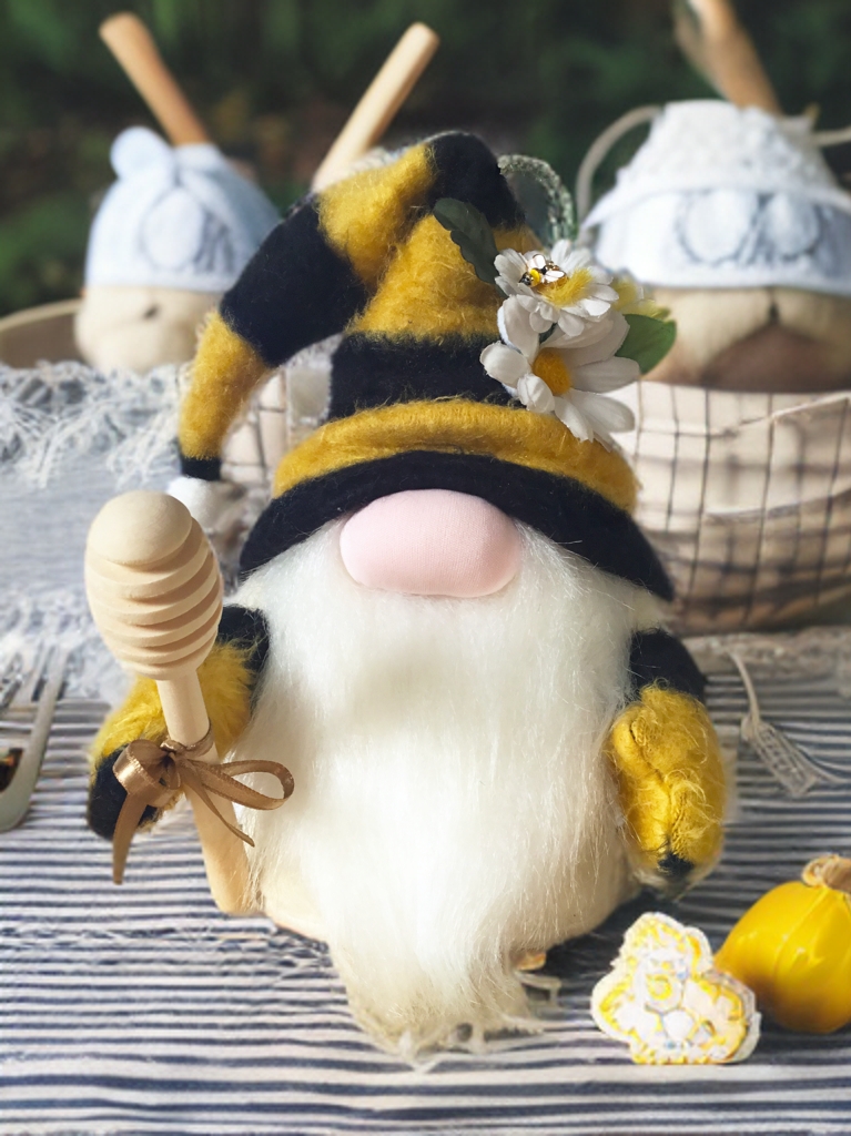 Bee Honey Gnome Bereket Ve Şans Cücesi