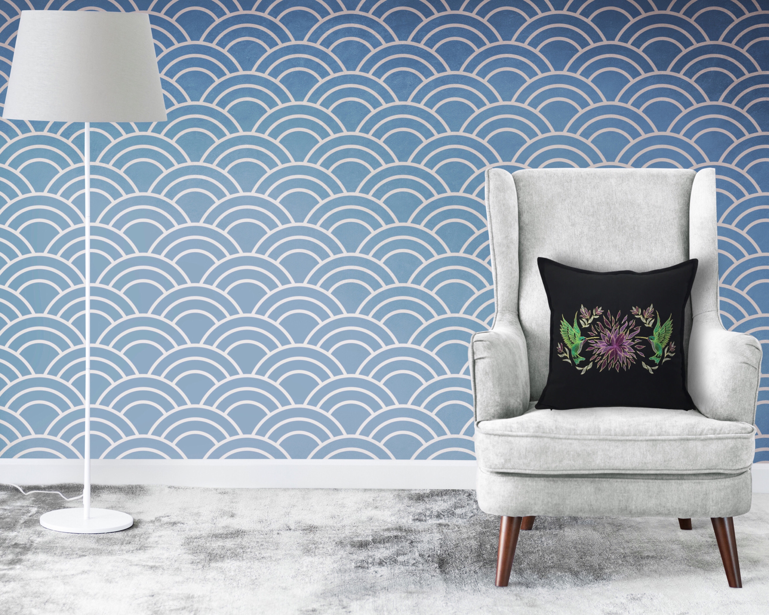 Elegant Birds&blooms Arıkuşları Ve Çiçekler Kırlent Kılıfı