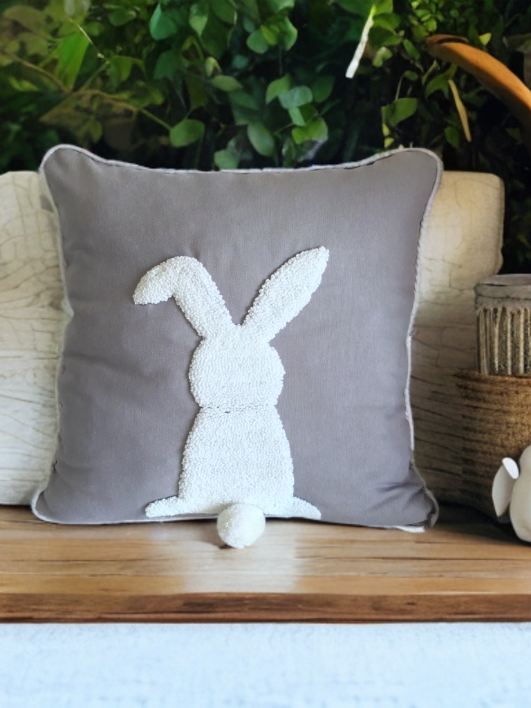 Fluffy Bunny Kırlent Kılıfı