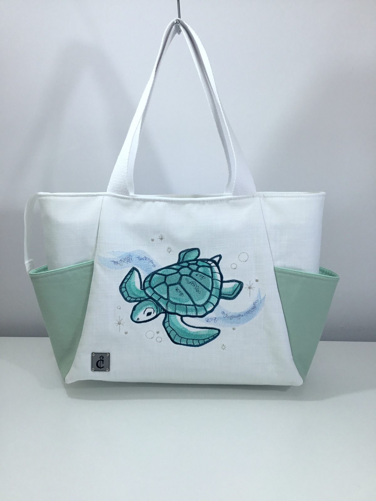 Cosmic Sea - Turtle Plaj Çantası