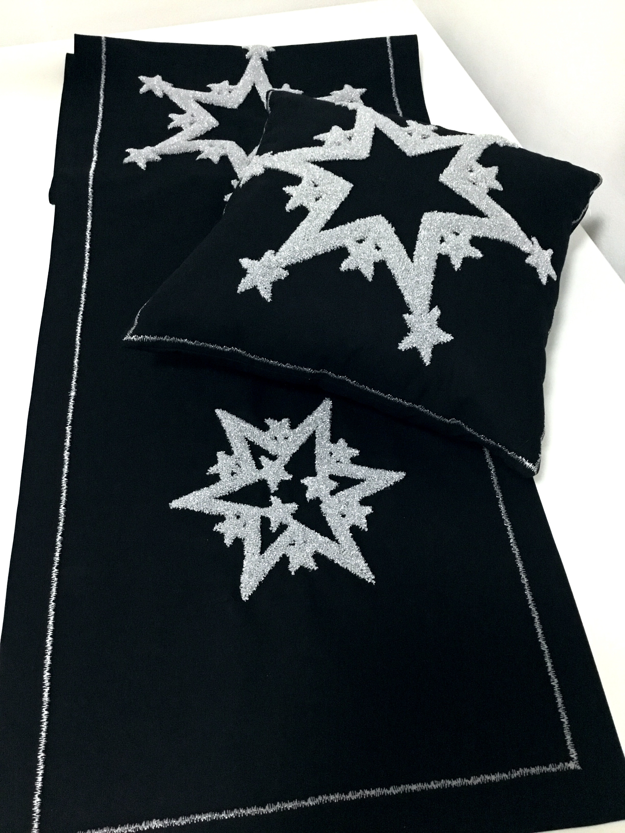 Starry Punch Runner Ve Kırlent Set